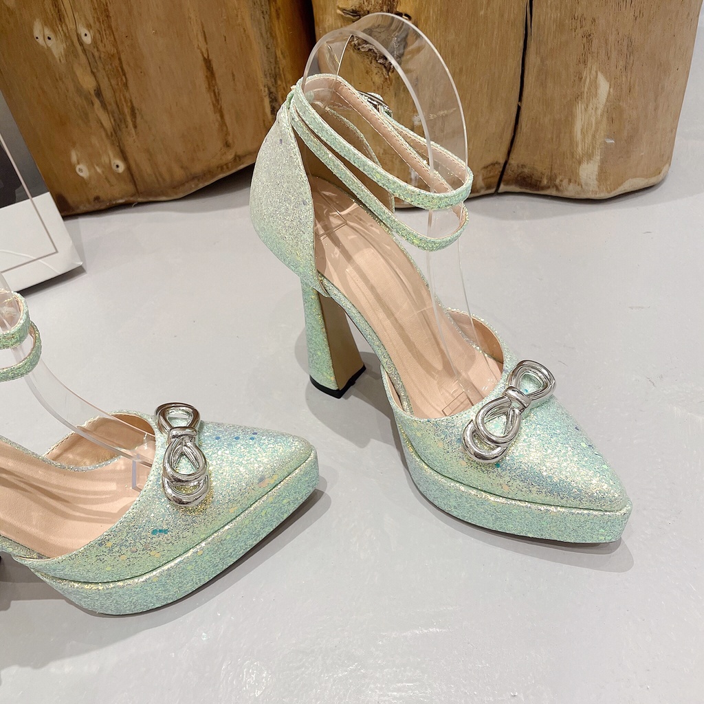 Giày Cao Gót Mũi Nhọn Thời Trang Dành Cho Nữ / Size 35-42