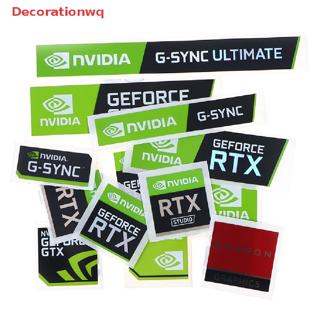 Bộ 5 Sticker NVIDIA GTX GEFORCE Dán Trang Trí Laptop Mới