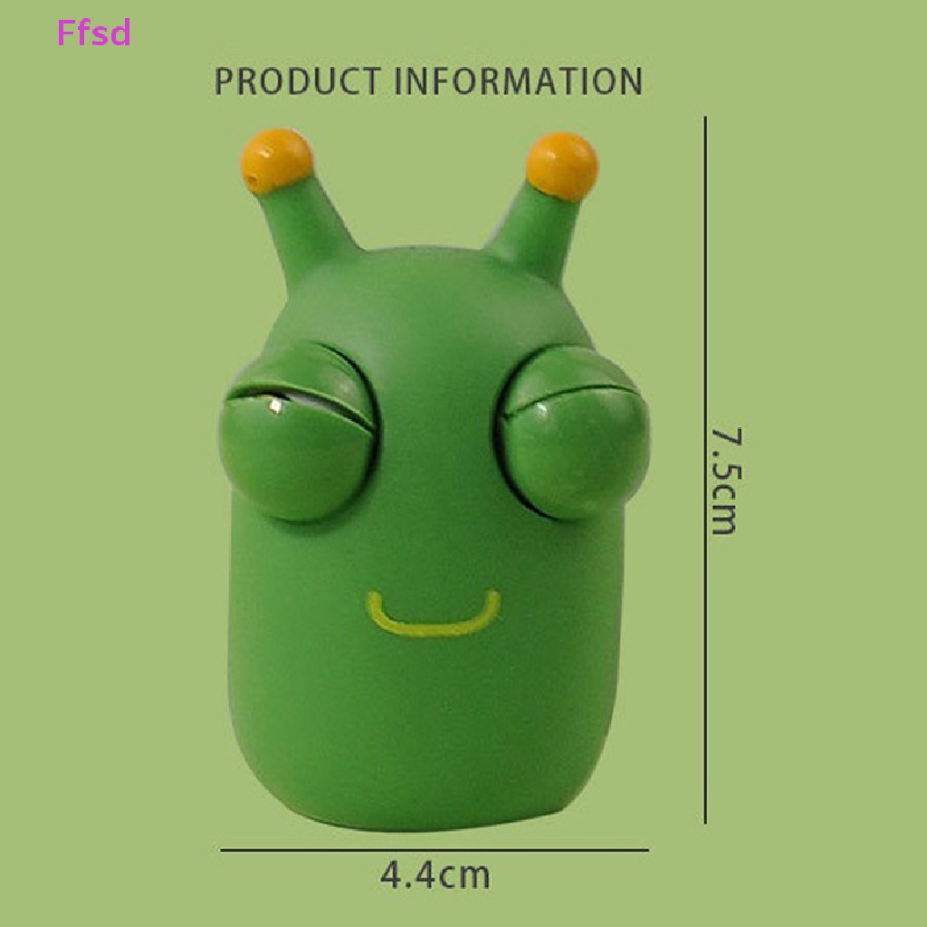 {Ffsd} Đồ Chơi Con Sâu Dạng Bóp Mắt Xanh Lá Vui Nhộn Làm Quà Tặng Giáng Sinh * Bán Chạy