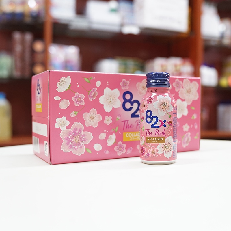 Nước Uống Đẹp Da 82X The Pink Collagen 100ml Hàm Lượng 1000mg Collagen Nhật Bản