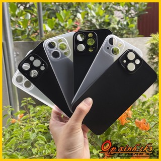 Ốp Lưng siêu mỏng Chống Vân Tay Lụa/giấy nhám IPhone Series 14 14Pro 14Promax ảnh thật
