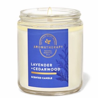 Nến thơm 1 bấc bath & body works Relax xanh dương