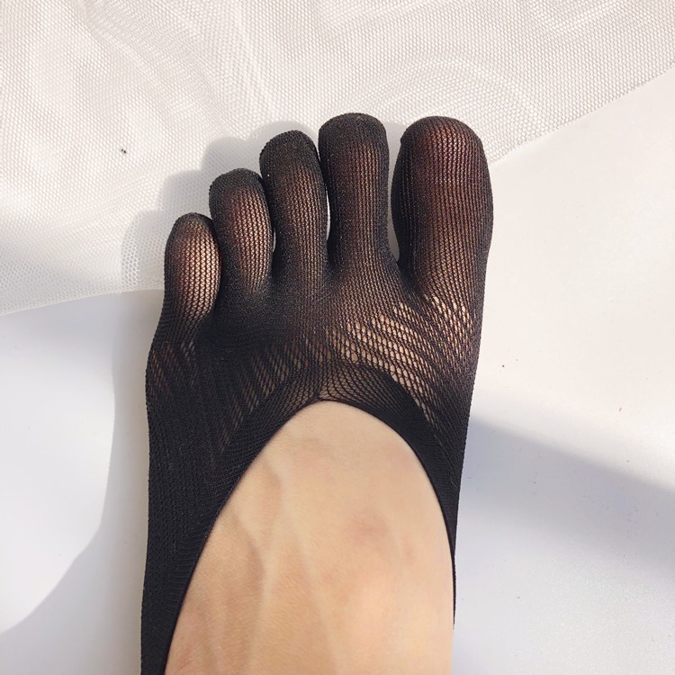 1 Đôi Tất Lưới Xỏ Ngón Bằng Silicone Siêu Mỏng Thoáng Khí Giảm Đau Dành Cho Nữ