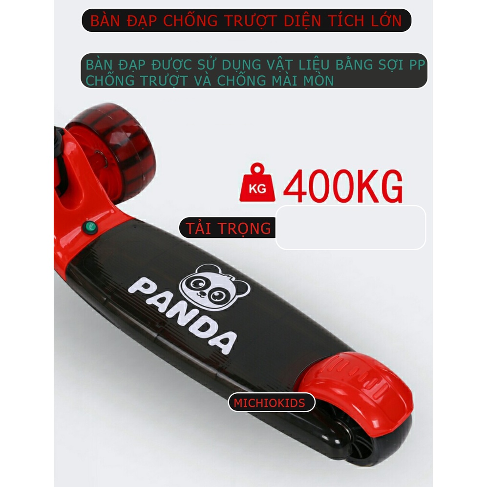 Xe trượt scooter 3 in 1 3 bánh phát sáng có đèn có nhạc cho bé