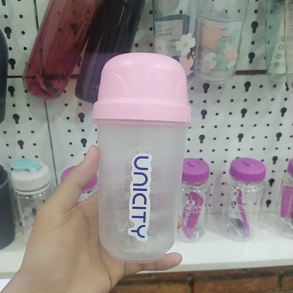 Bình Lắc Unicity 500ml - Có vạch chia - tặng kèm bóng lắc