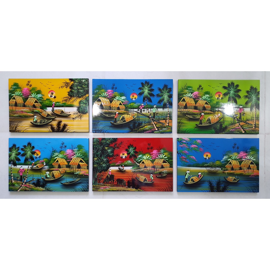 Tranh sơn mài phong cảnh Việt Nam