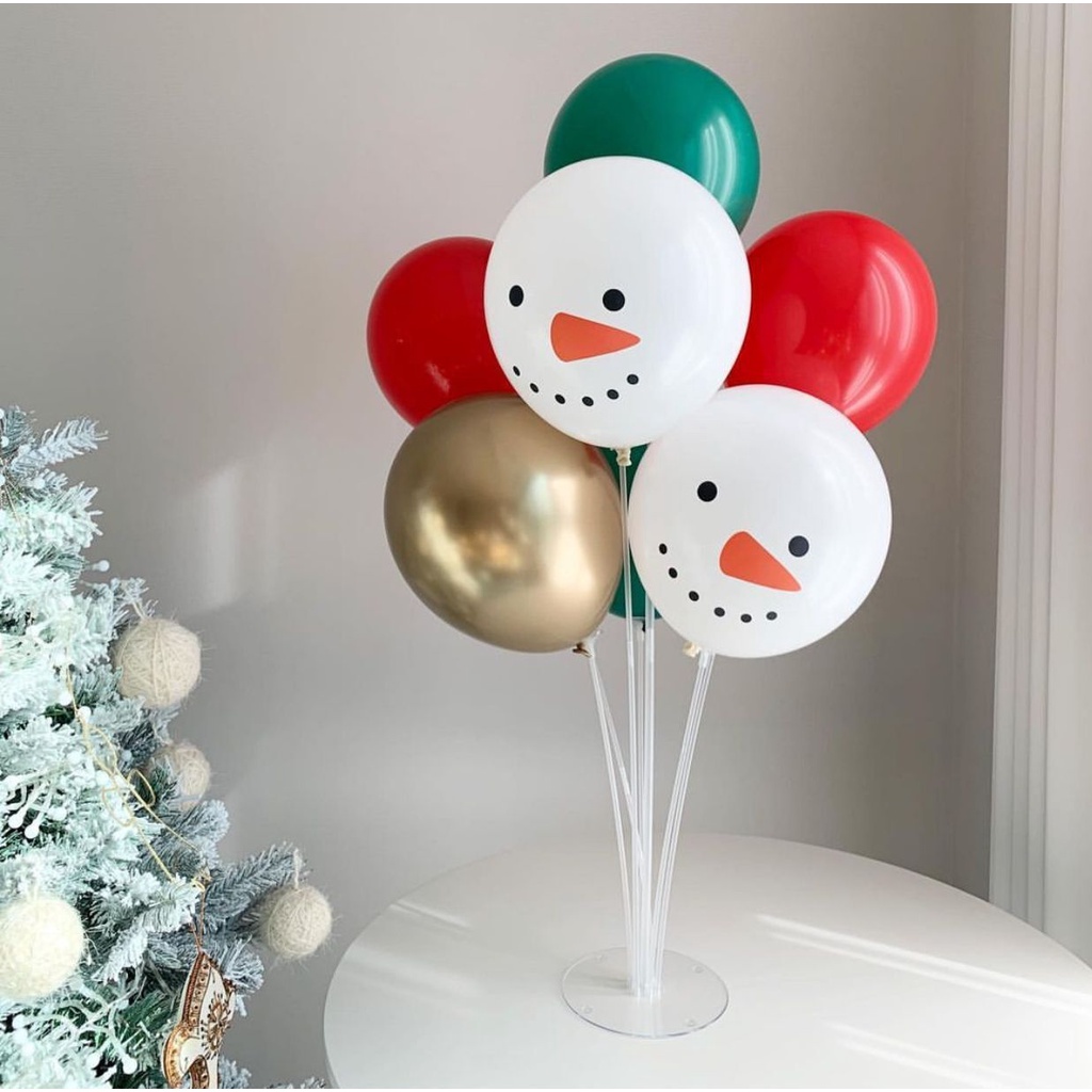 Set 10 / 30 Bong Bóng 12 inch Dễ Thương Dùng Trang Trí Giáng Sinh