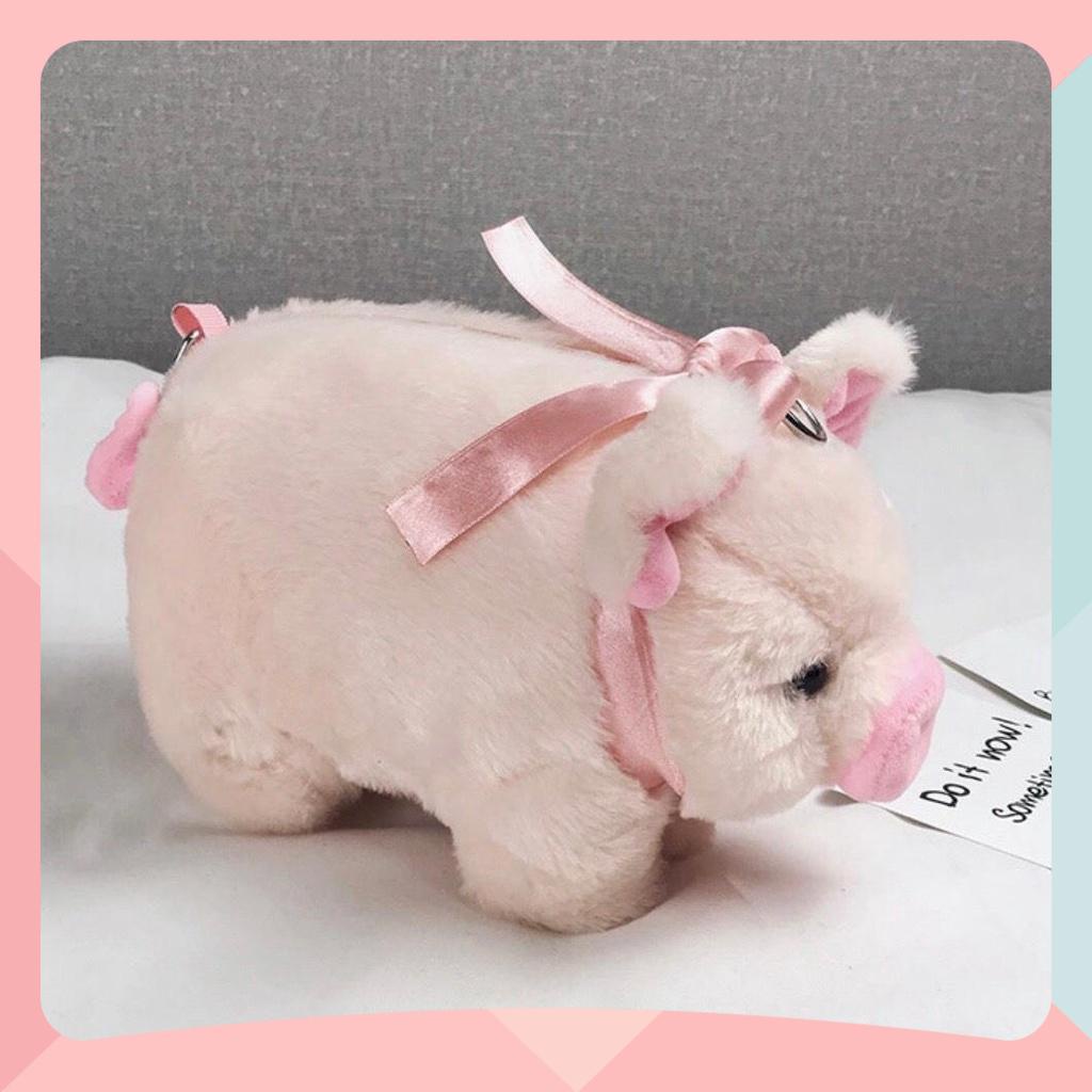 Túi Đeo Chéo Gấu  Nhồi Bông Hình Con Heo -  Túi Đeo Vai Gấu Con Heo Dễ Thương