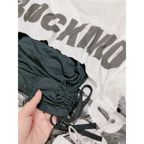 Sét áo cặp tay dài  rút dây in chữ RookMo