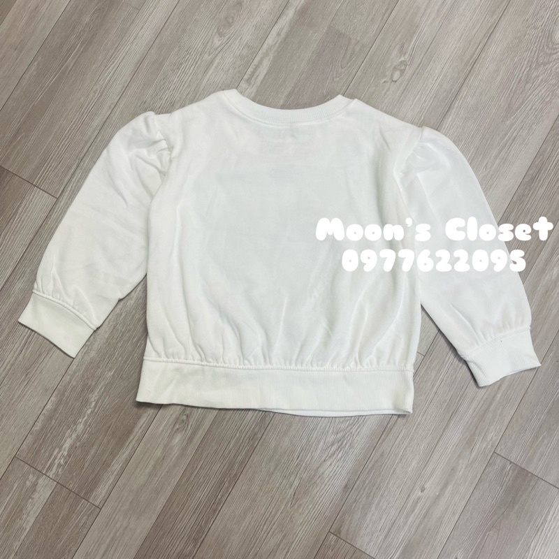 XD- Áo nỉ bông trắng size 12m-5y