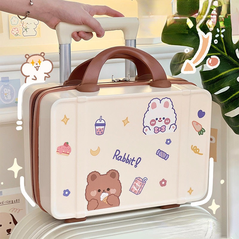 Restore ancient ways makeup bag hand luggage 14-inch cartoon style