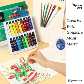 Màu Gouache Paints Set 12ml Mont Marte
