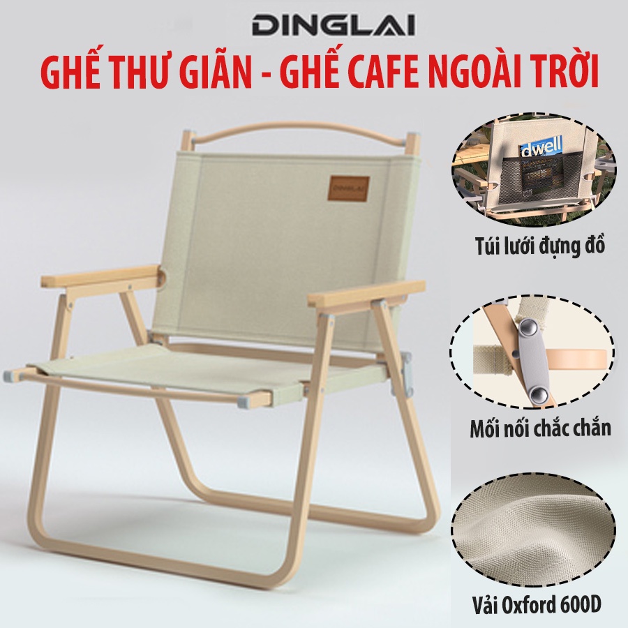 Ghế dù dã ngoại cafe camping Số lượng lớn gấp gọn tiện lợi Ghế xếp dã ngoại du lịch thư giãn chất liệu vải Oxford 2 lớp