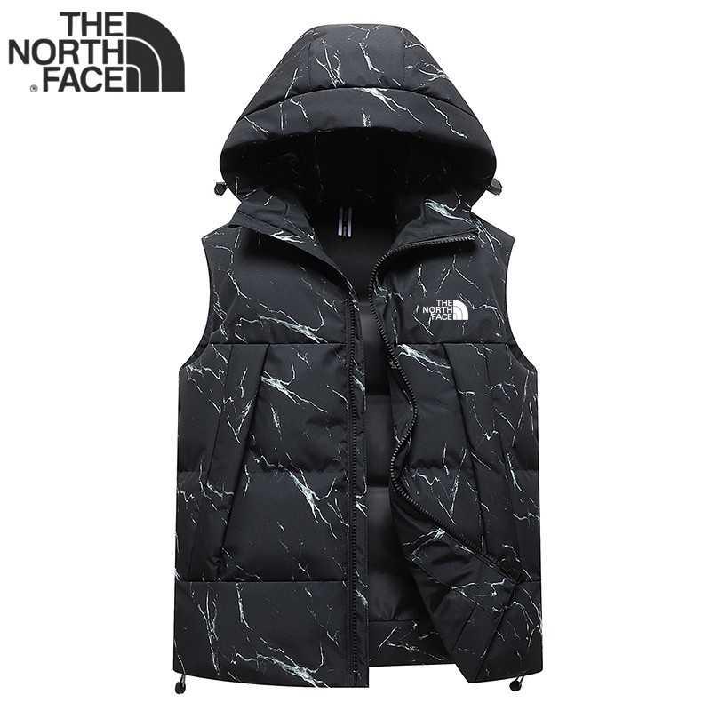 The North Face Áo Khoác Hoodie Sát Nách Vải Cotton Dày Dáng Rộng Thời Trang Thu Đông Cho Nam