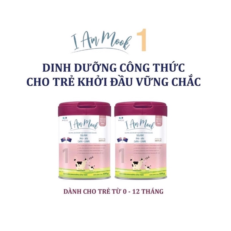 SỮA I AM MOOK số 1 dành cho trẻ 0-12M - lon 850gram