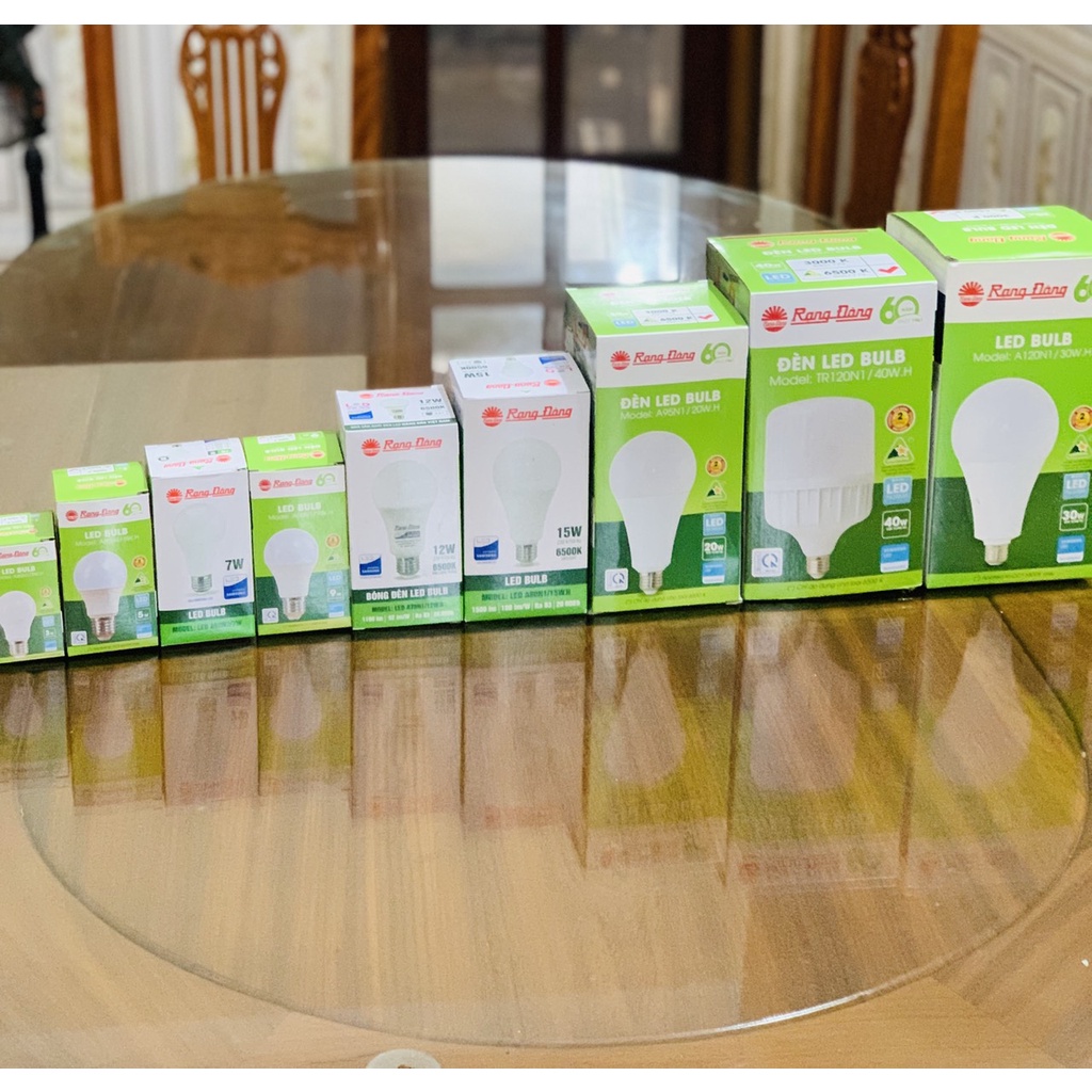 Bóng Đèn Led Buld Tròn Rạng Đông 3W 5W ,7W ,9W 12W 15W 20W Chính Hãng ( BH 2 Năm )