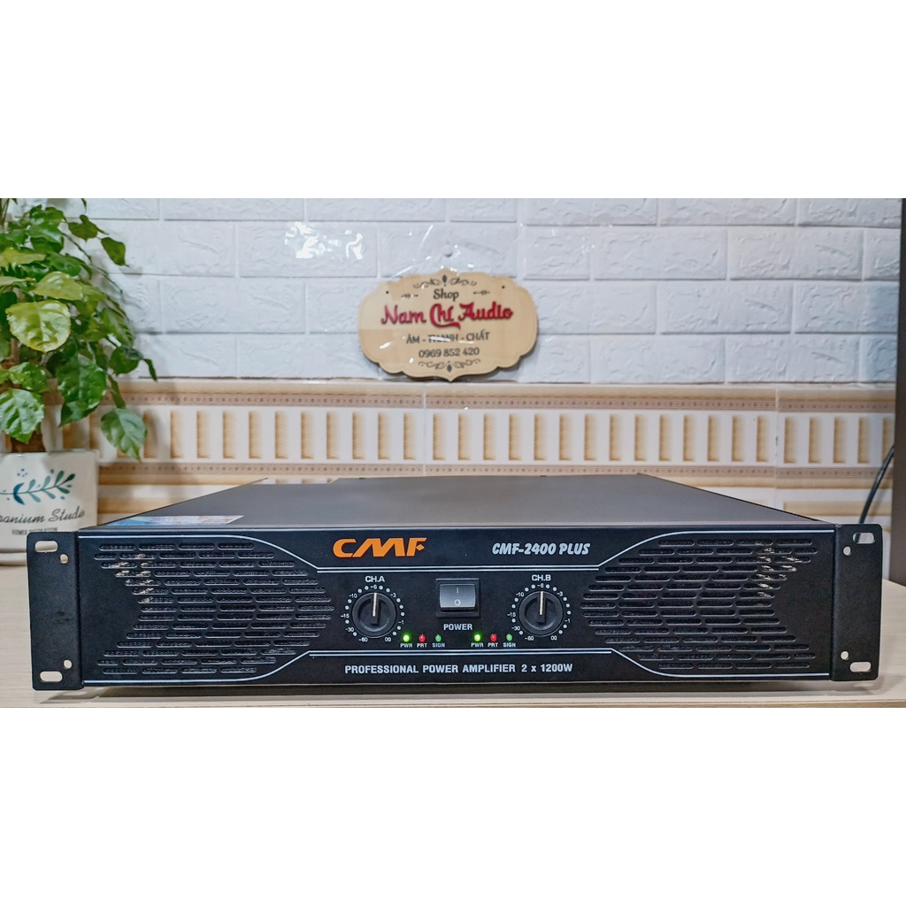 Đẩy công suất 2 kênh CMF-2400 Plus Hàng chính hãng 24 sò lớn đánh khỏe