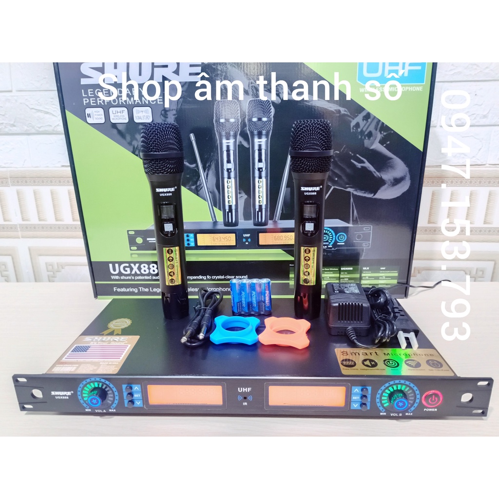 Micro không dây Shure-UGX888 Micro karaoke thế hệ mới