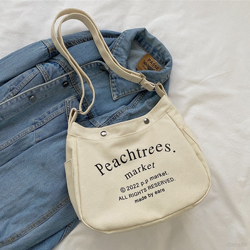 Túi Xách Đeo Vai Hình Vuông In Chữ Phong Cách Hàn Quốc Thời Trang Xuân Thu Dành Cho Bé Trai Và Bé Gái