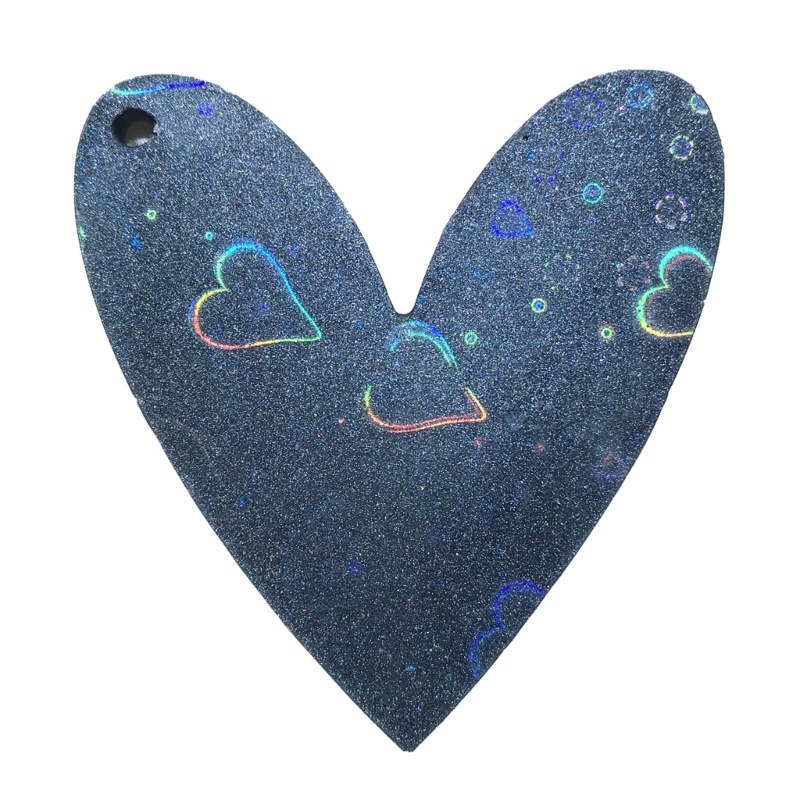 Khuôn Silicone Làm Móc Khóa Hình Trái Tim DIY