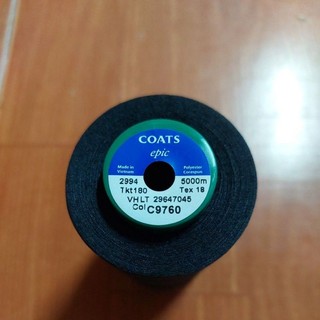 Chỉ đen coats epic tex 18 5000m - c9760, 9700, 9770,0097