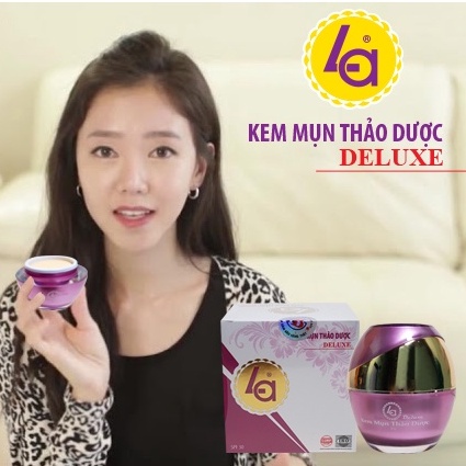 Kem ngừa mụn trắng da thảo dược Deluxe LA 20g