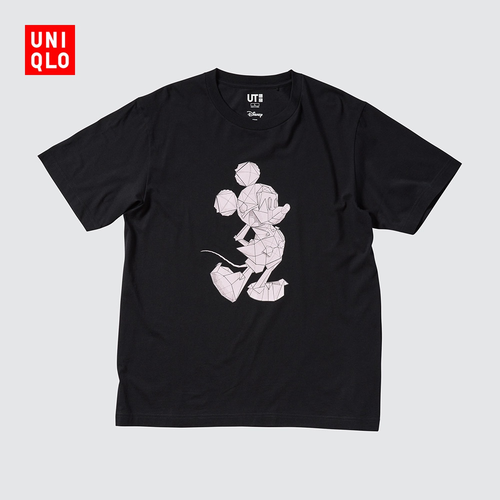 Áo Thun Uniqlo Nam / Nữ / Cặp Đôi  Tay Ngắn Hình Mickey  447182