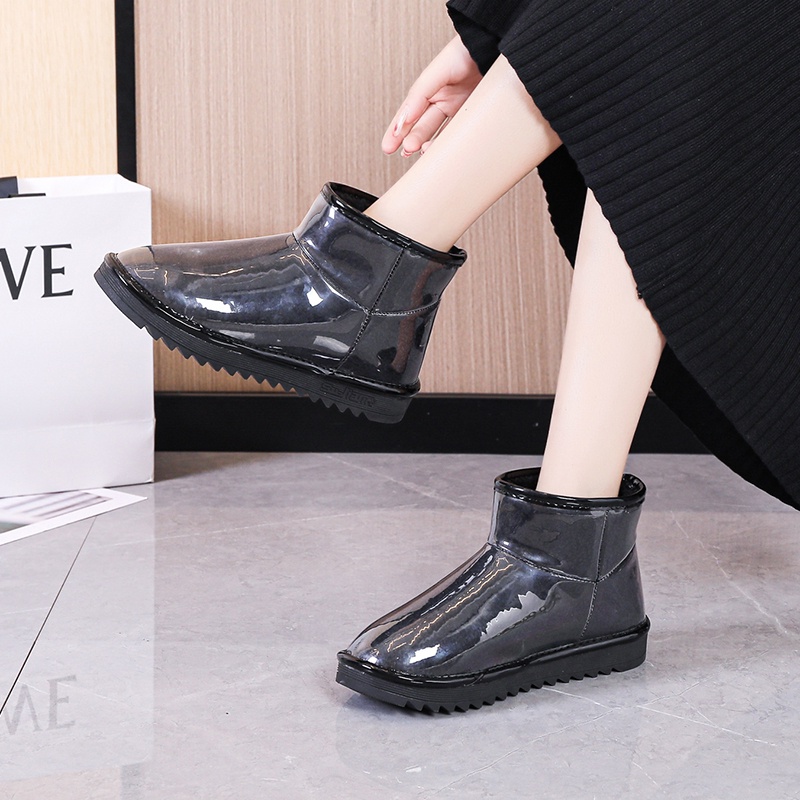 Giày Bốt Cổ Cao Đến Mắt Cá Chống Trượt Không Thấm Nước Thời Trang Cho Bạn Gái