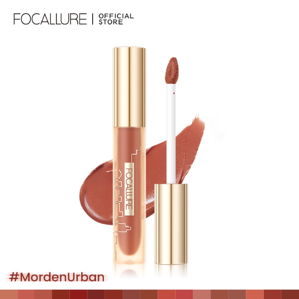 HOT！ Focallure #mordenurban Velvet Lip Glaze Matte Dễ Lên Màu Và Không Dễ Phai Son Môi Son Bóng