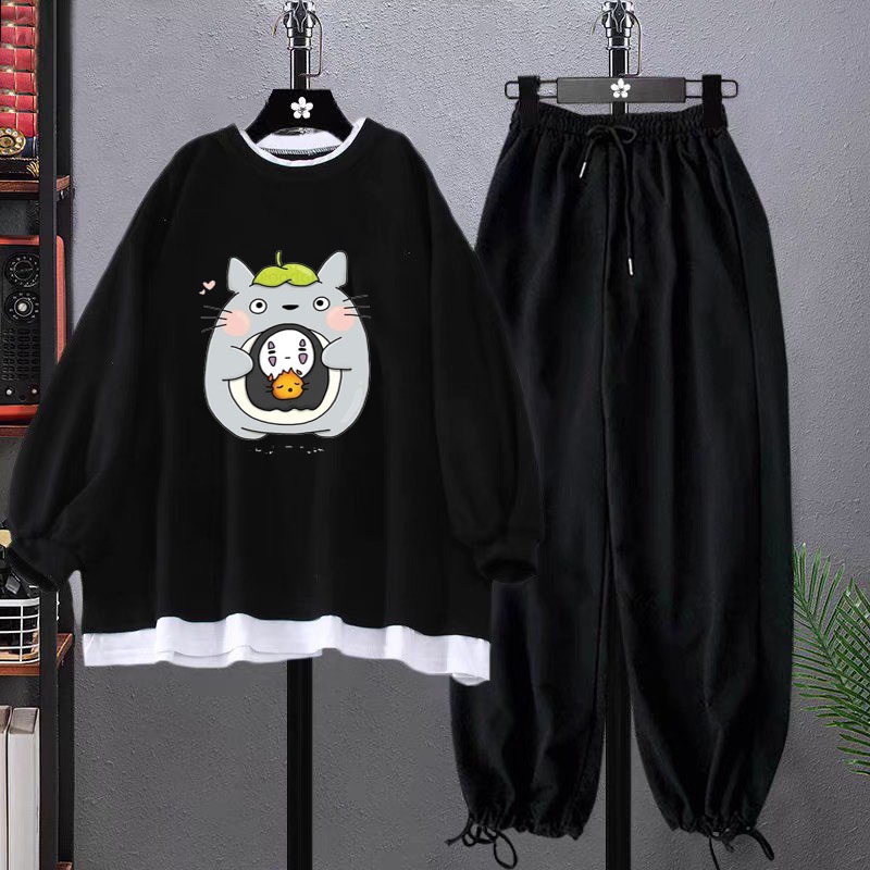Sét bộ áo nỉ cotton Toro + quần bom chun, Áo hoodie chất đẹp không xù, thiết kế bo gấu trắng cá tính - FANI
