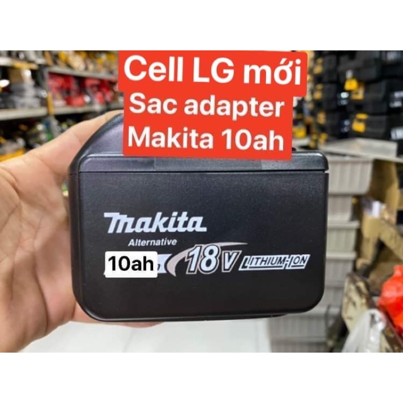 Pin Dewalt 20v 10ah Makita 18v 10ah đóng cell 21700