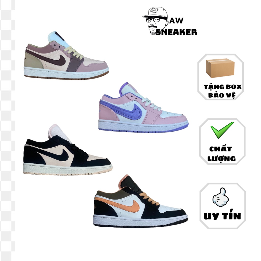 Giày thể thao JOR_DAN low 1 các mẫu,Giày sneaker JD low dành cho nam nữ hot hàng chuẩn 1:1 full bill bill box phụ kiệ
