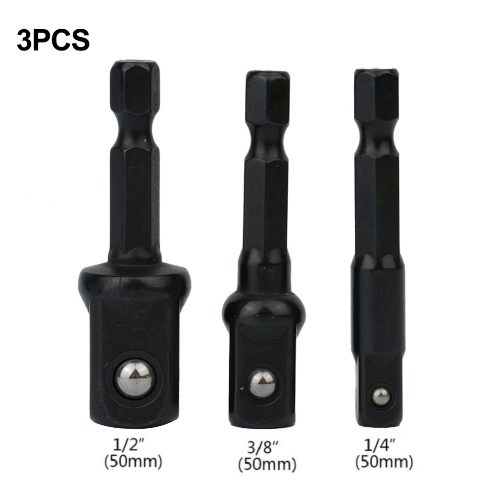 Set 3 Đầu Nối Mũi Khoan Lục Giác 1 / 4 3 / 8 1 / 2 Chuyên Dụng
