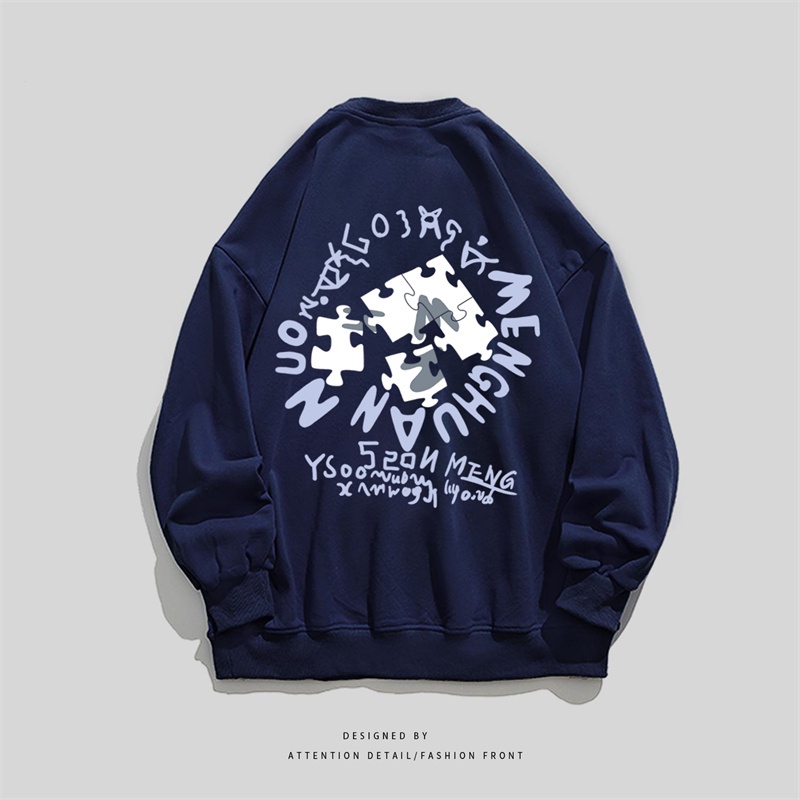 NRVP Áo Thun Nữ Dài Tay Dáng Rộng In Hình Phong Cách Hàn Quốc Mới