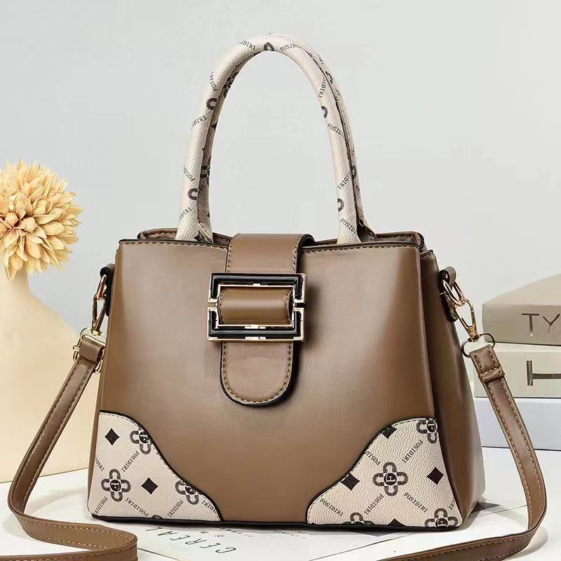 Ielgy Túi Đeo Chéo Màu Tương Phản Đơn Giản Thời Trang Dễ Phối Đồ Cho Nữ