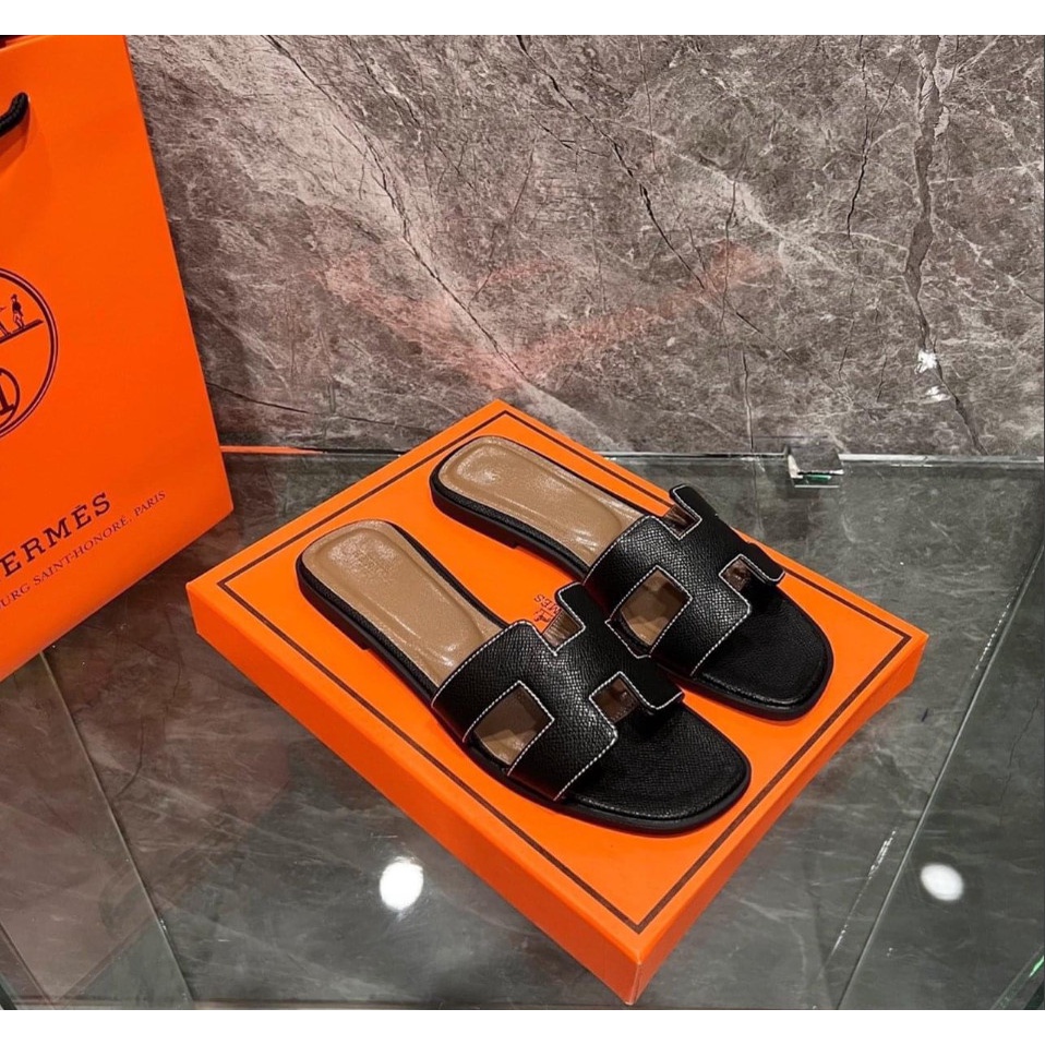 Dép Hesmes Loại 1 Quảng Châu Cao Cấp Full Box Tag Mác Màu Sắc Trung Tính Dễ Phối Đồ