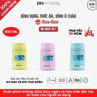 Bình đựng thức ăn giữ nhiệt, bình ủ cháo rạng đông rd-0850 n1.t 850ml - hàng chính hãng