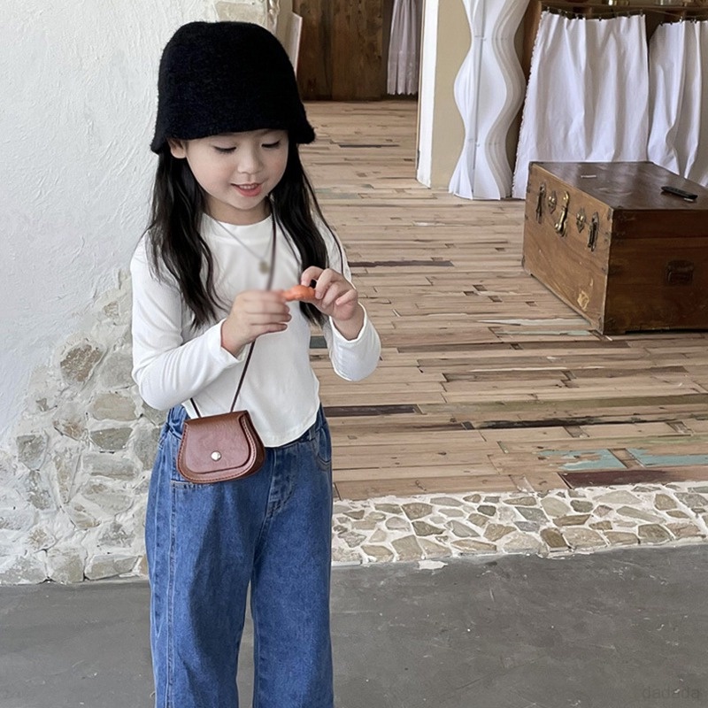 Áo Thun DàI Tay MàU Trơn Đơn GiảN Cho Bé GáI