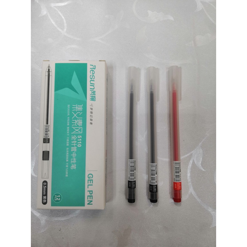 3 Ruột bút gel Resun ngòi 0,5mm nét mượt nhiều màu B10