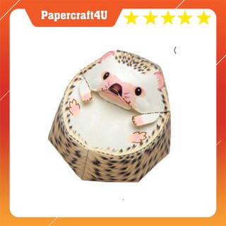 Mô hình giấy 3D động vật dể thương Chuột vàng