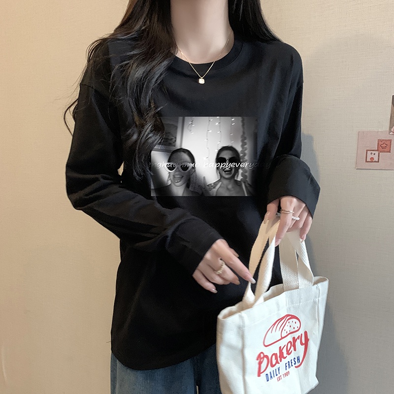 NRVP Áo Thun Nữ Dài Tay Thời Trang Hàn Quốc 2023