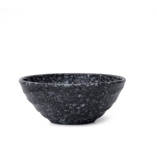 Chén cơm nhựa Melamine vân đá đen CO16