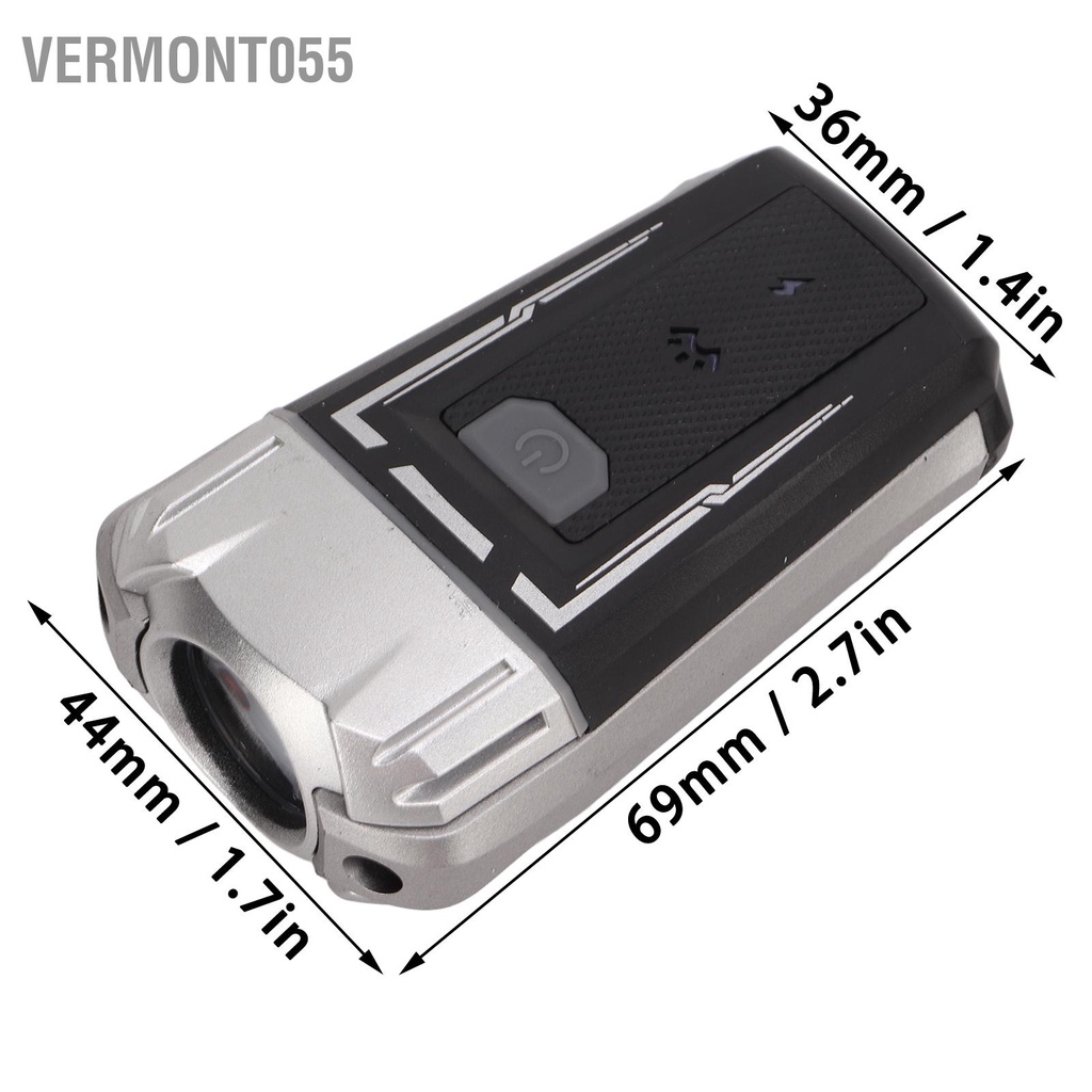 Có thể bán buôn Đèn pha LED có thể sạc lại USB xe đạp chống nước 4 chế độ trước mũ bảo hiểm cho để đi ngoài trời Vermont055 Hàng giao ngay