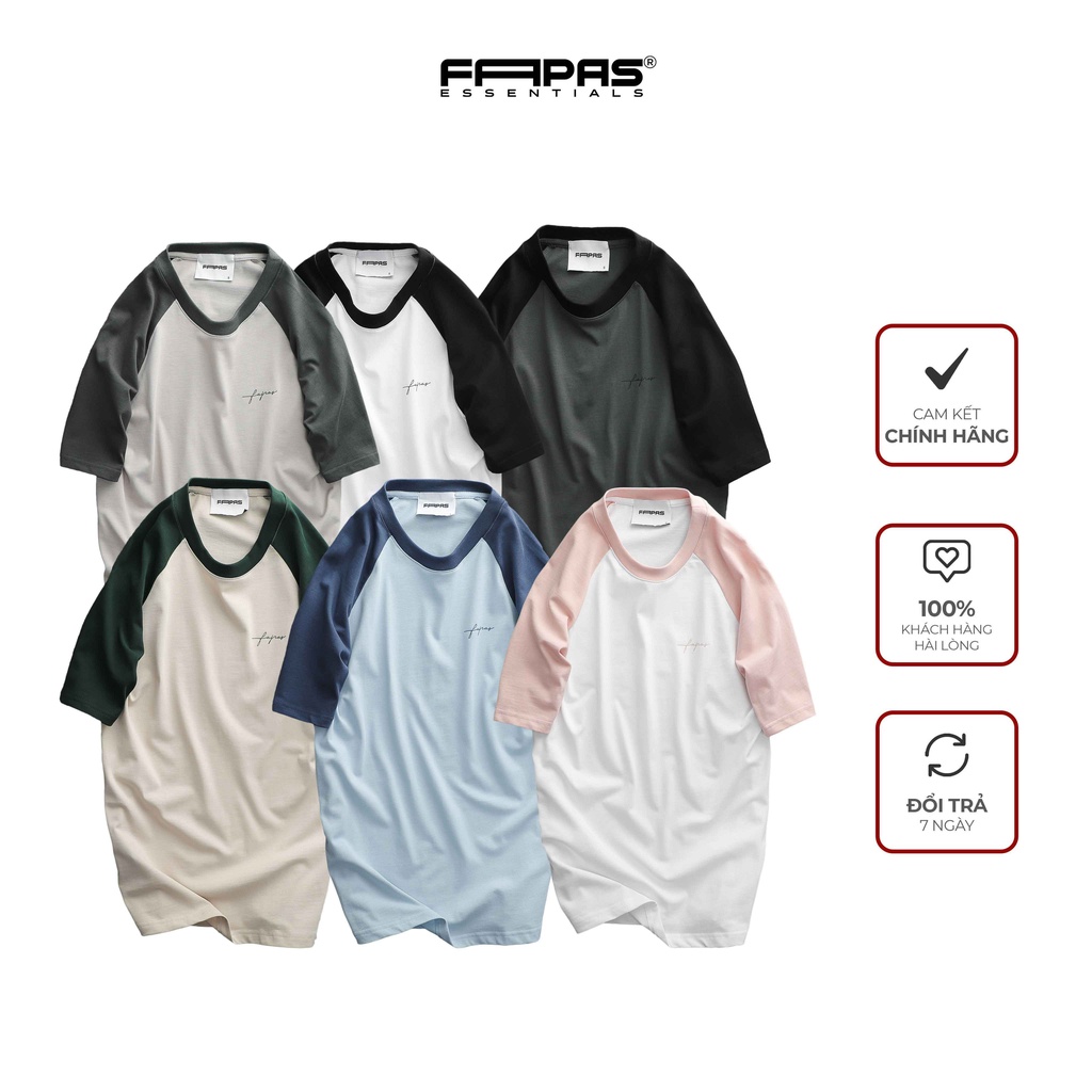 Áo Thun Nam Colors In Logo Tiệp Màu Chất Vải Cotton Dày Mịn Phong Cách Trẻ Trung Basic Form Regular - FAPAS