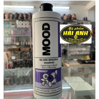 Dầu gội tím mood silver specific shampoo 400ml, dầu gội mood 400ml