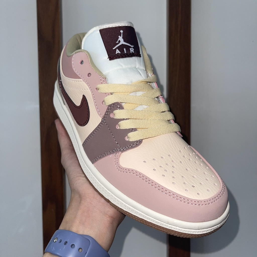 Giày Jordan 1 Low Milk Tea, JD Thấp Nâu Trà Sữa Bản Đẹp , Fullbox, Full Phụ Kiện