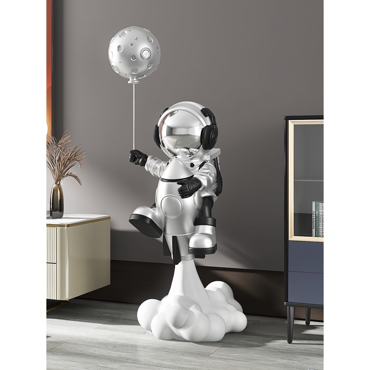 Phi Hành Gia tượng trang trí decor phòng khách phụ kiện trang trí nhà cửa phong cách châu âu , châu á