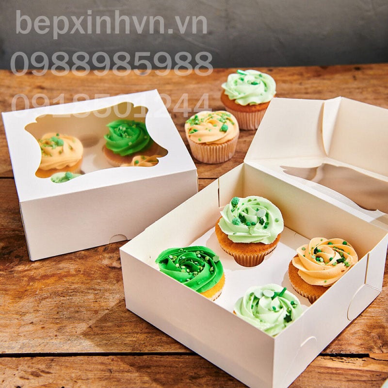 Hộp 4 bánh cupcake