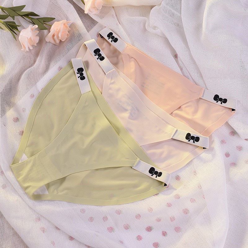 Sét 5 Quần Lót Nữ  Đúc Su thun lạnh không đường may Dây Nơ Hông Quyến Rũ cao cấp mềm mại Ql21