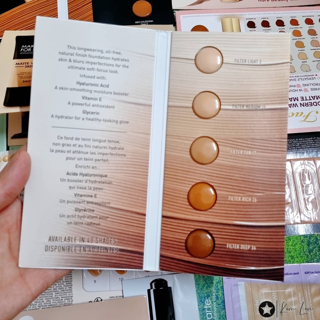 Sample, mẫu thử makeup các hãng. Mẫu thử kem nền, kem lót, che khuyết điểm